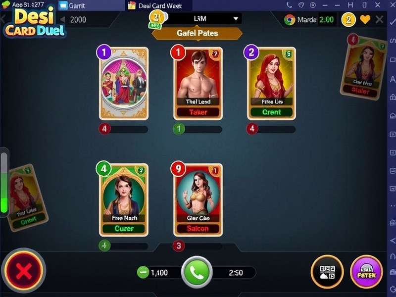Desi Card Duel Gameplay Screenshot